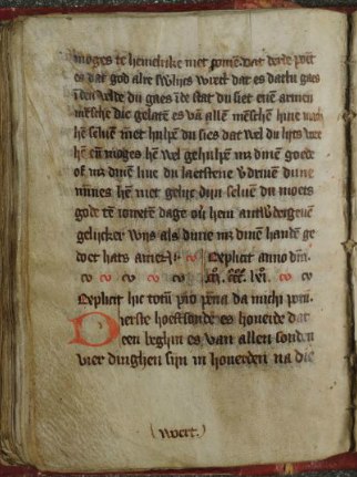blad blinkende steen handschrift ruusbroec