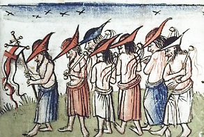 optocht processie flagellanten 1349