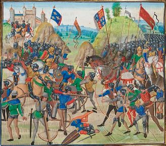 slag crecy kroniek froissart 1346