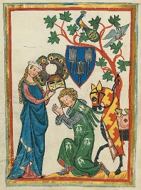 ridder en jonkvrouwe liederenhandschrift manesse 1305